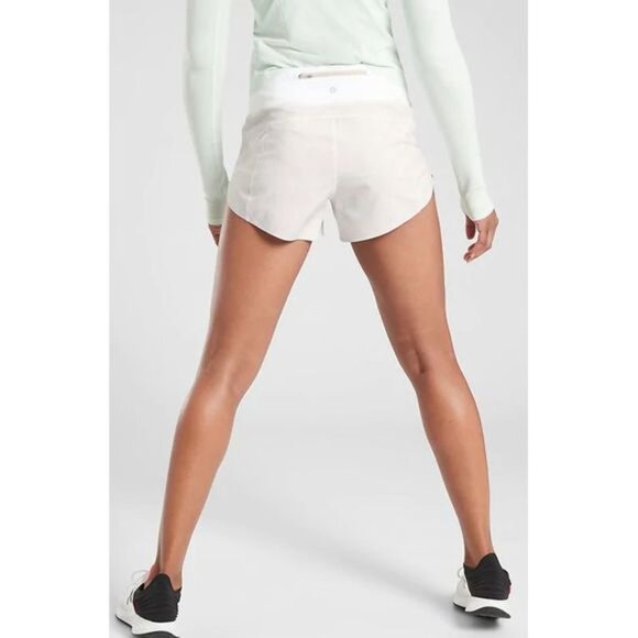 Athleta white cream runner short animal print Small - Picture 2 of 11
